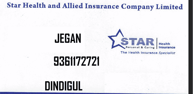 Jegan star health insurance agent in dindigul